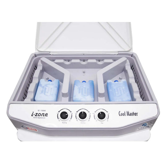iZone Room Cooler GB-13000 Plus 2" Pad Copper Icebox White & Grey